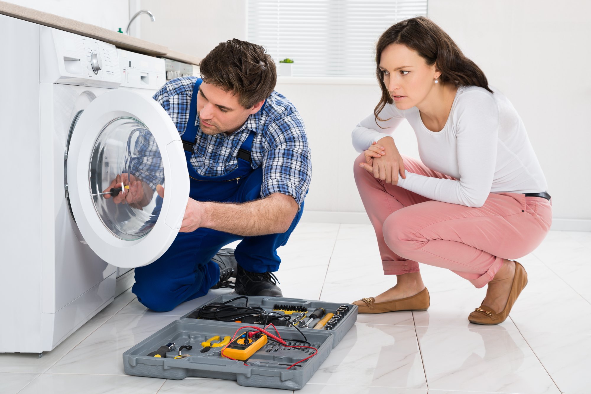 Appliance Repair World certified technician servicing an appliance in Winnipeg